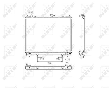NRF 53754 Radiator, engine cooling - 4