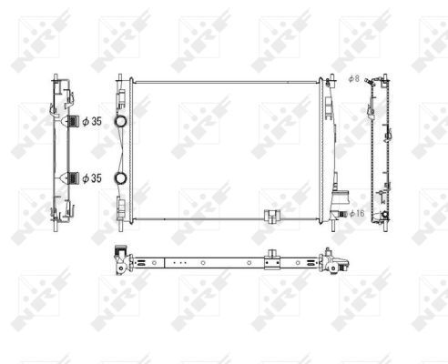 NRF 53756 Radiator, engine cooling - 5