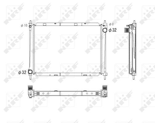 NRF 53759 Radiator, engine cooling - 4
