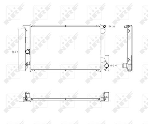 NRF 53763 Radiator, engine cooling - 5