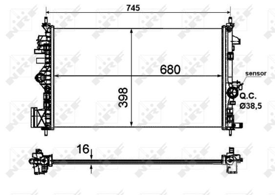 NRF 53773 Radiator, engine cooling - 5