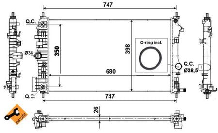NRF 53777 Radiator, engine cooling - 5