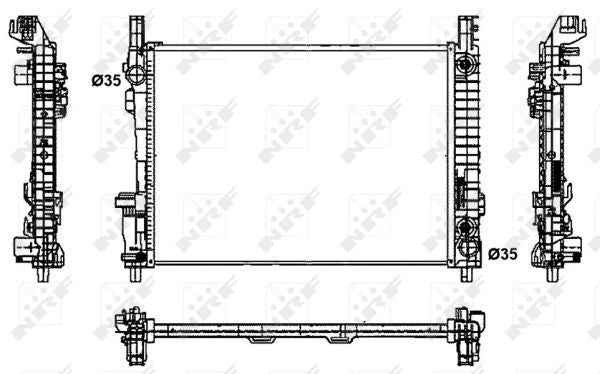 NRF 53800B Radiator, engine cooling - 5