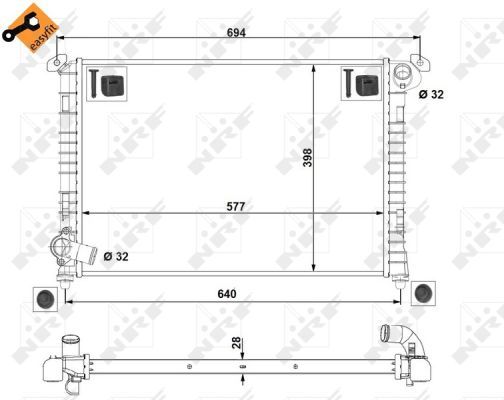 NRF 53807 Radiator, engine cooling - 5