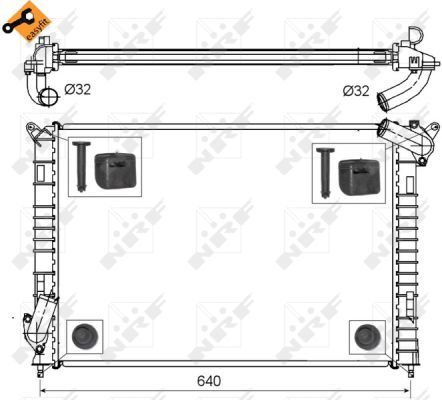 NRF 53808 Radiator, engine cooling - 5