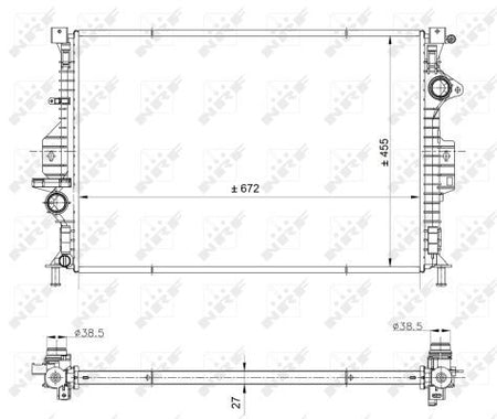 NRF 53812 Radiator, engine cooling - 5
