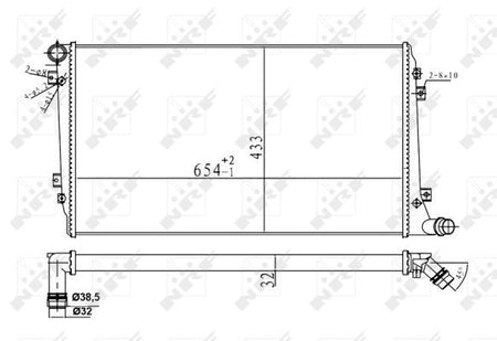 NRF 53814A Radiator, engine cooling - 5