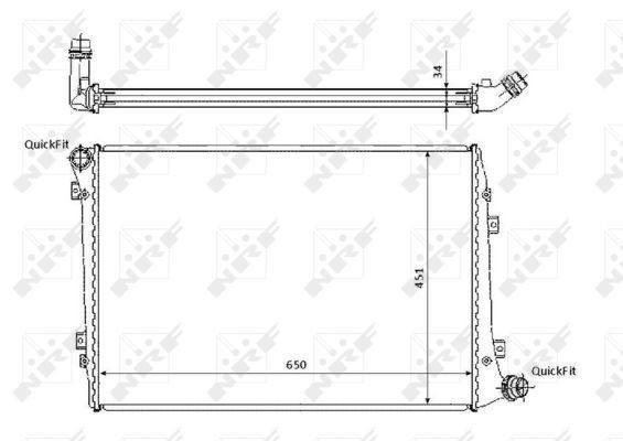 NRF 53814 Radiator, engine cooling - 5