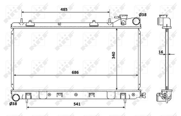 NRF 53815 Radiator, engine cooling - 5