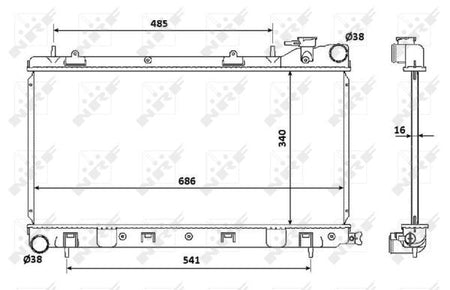 NRF 53815 Radiator, engine cooling - 5