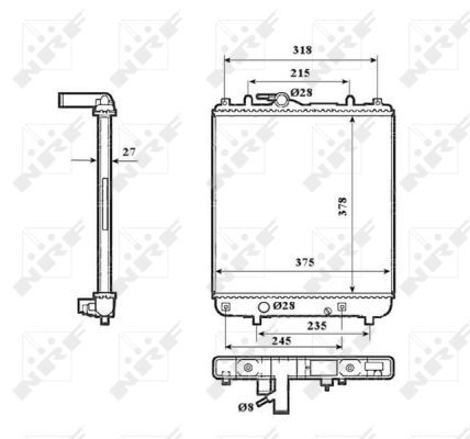 NRF 53825 Radiator, engine cooling - 5