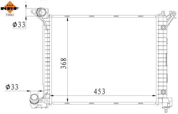 NRF 53841 Radiator, engine cooling - 5