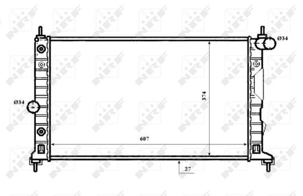 NRF 53844 Radiator, engine cooling - 5