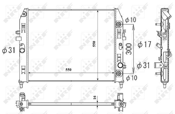 NRF 53851 Radiator, engine cooling - 1