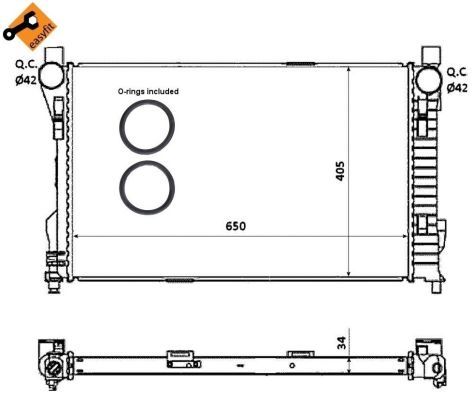 NRF 53854 Radiator, engine cooling - 4