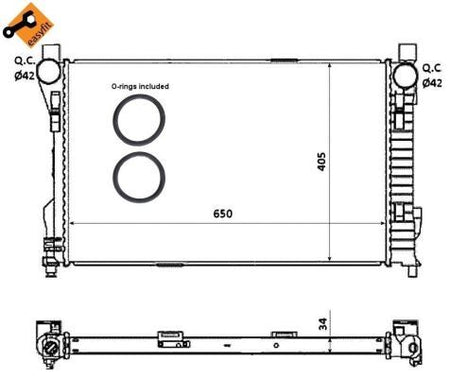 NRF 53854 Radiator, engine cooling - 4