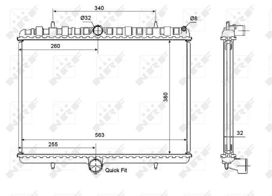 NRF 53861 Radiator, engine cooling - 4