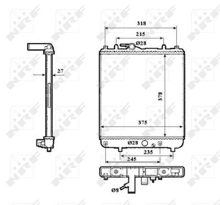 NRF 53862 Radiator, engine cooling - 5