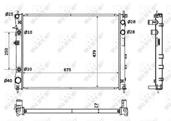 NRF 53887 Radiator, engine cooling - 5