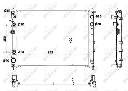 NRF 53887 Radiator, engine cooling - 5