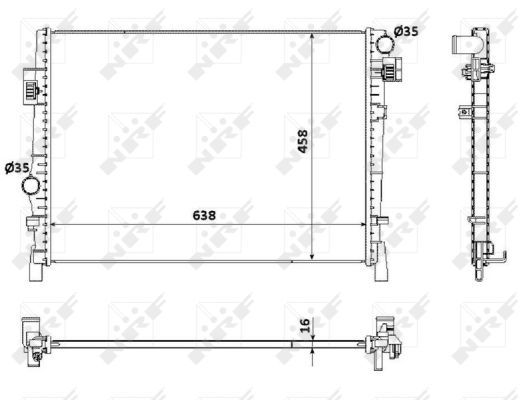 NRF 53901 Radiator, engine cooling - 5