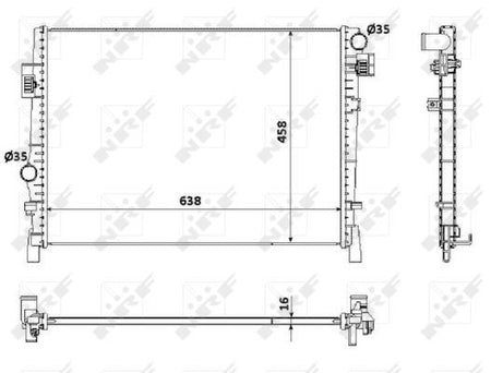 NRF 53901 Radiator, engine cooling - 5