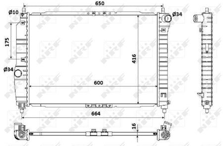 NRF 53902 Radiator, engine cooling - 5