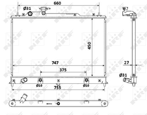 NRF 53904 Radiator, engine cooling - 5
