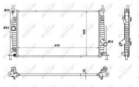 NRF 53905 Radiator, engine cooling - 5