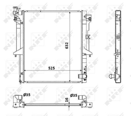 NRF 53907A Radiator, engine cooling - 4