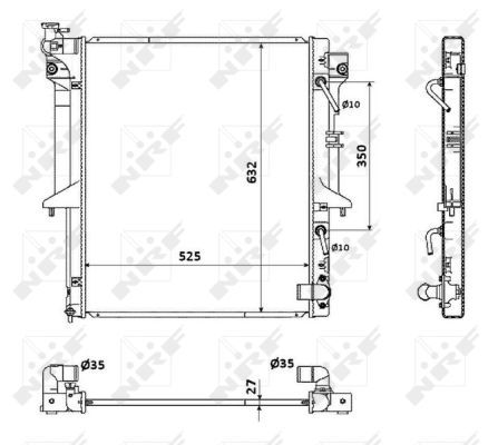 NRF 53910 Radiator, engine cooling - 5