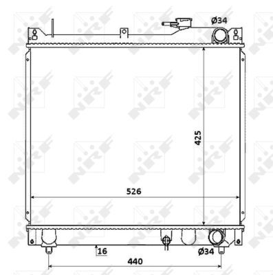 NRF 53913A Radiator, engine cooling - 1