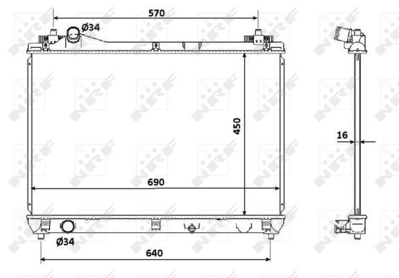 NRF 53915A Radiator, engine cooling - 5