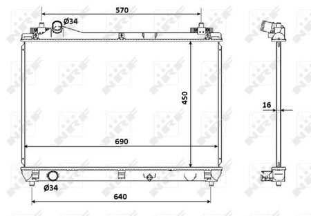 NRF 53915A Radiator, engine cooling - 5