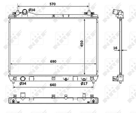 NRF 53917 Radiator, engine cooling - 4