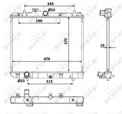 NRF 53918 Radiator, engine cooling - 4