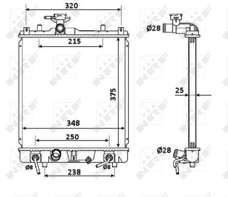 NRF 53927 Radiator, engine cooling - 5
