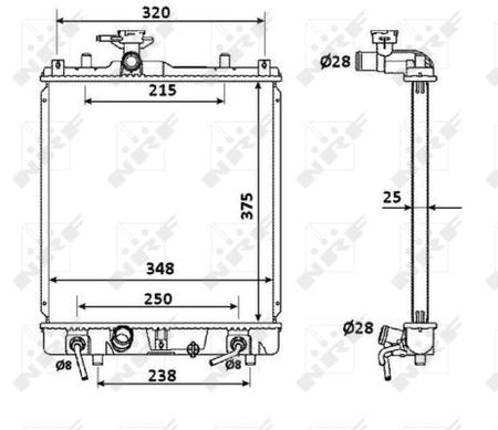 NRF 53927 Radiator, engine cooling - 5