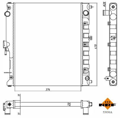 NRF 53930A Radiator, engine cooling - 6