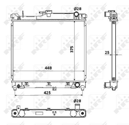 NRF 53930 Radiator, engine cooling - 4