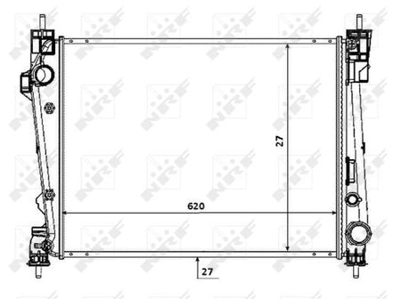 NRF 53933 Radiator, engine cooling - 5