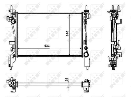 NRF 53934 Radiator, engine cooling - 5