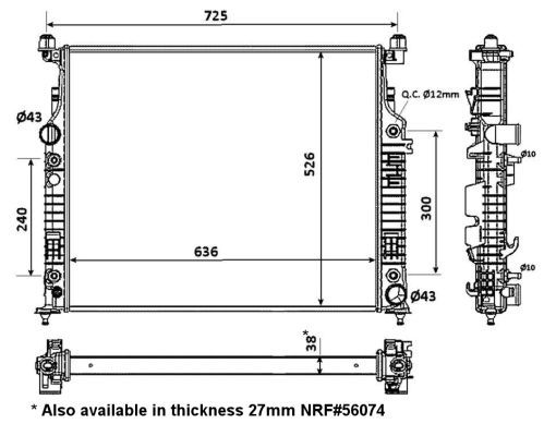 NRF 53936 Radiator, engine cooling - 5