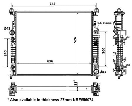 NRF 53936 Radiator, engine cooling - 5