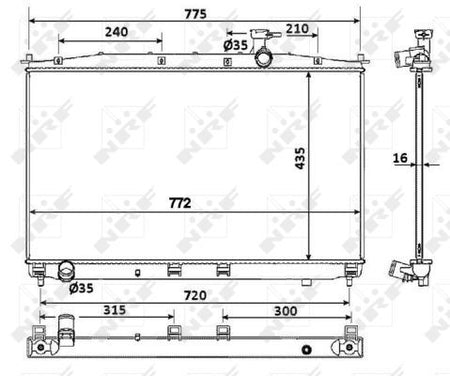 NRF 53942 Radiator, engine cooling - 5