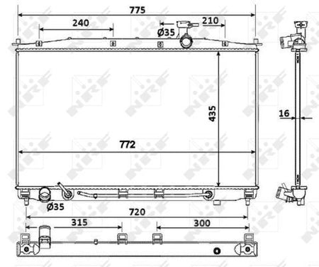 NRF 53943 Radiator, engine cooling - 5