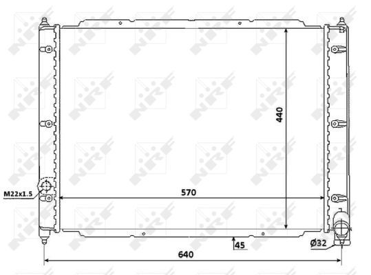 NRF 53944 Radiator, engine cooling - 5