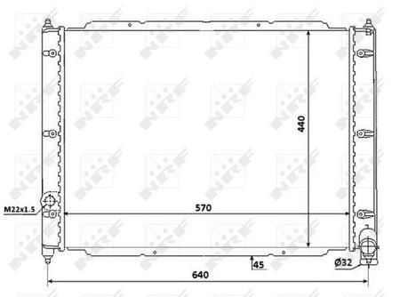 NRF 53944 Radiator, engine cooling - 5