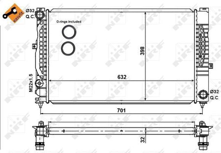 NRF 539504 Radiator, engine cooling - 6