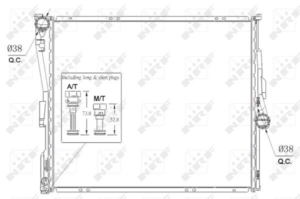NRF 53956A Radiator, engine cooling - 6